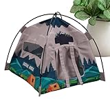 Miniatur-Puppenzelt – Campingzelt für kleine Puppen, Zubehör für Spielhaus, gefälschtes...