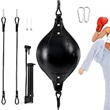 Boxsack mit doppeltem Ende, tragbarer Boxball, verstellbarer PU-Leder-Doppelend-Boxsack für...