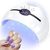 NAILGIRLS Trockner UV Nagellampe für Gelnägel,48W UV LED Lampe Nägel mit 3 Timer LCD Display...