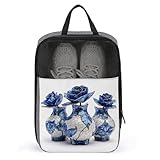 Rose Pots Porzellan-Stil Buntglas-Schuhtasche für Reisen und den täglichen Gebrauch,...