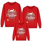 Sweatshirt Weihnachten Familie Druck Set Winter Sweatshirts Weihnachten Familie Bequeme Lässige...