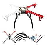 F450 Drohne mit Kamera, Flammenrad-Kit, 450er Rahmen, kompatibel mit RC MK MWC 4-Achsen Multicopter...