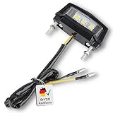 Binego® Motorrad Quad LED Kennzeichenbeleuchtung E Geprüft Nummernschildbeleuchtung Mini Weiß...