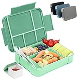 Bugucat Brotdose Kinder mit Fächern 1330ML,Lunchbox Kinder Bento Box Auslaufsicher mit 6 Fächern...