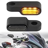 evermotor 3 LED Universal 12V 2 Stück E24 Mini Motorrad LED Blinker Aluminiumlegierung im Feinguss...