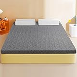 Queen-Size-Matratzenauflage aus Memory-Schaum, 4 cm dick, langsamer Rückprall, mittelfeste...