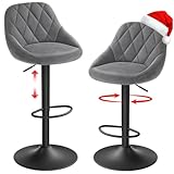JMGJOY Barhocker 2er Set Barstühle Esszimmerstuhl 360°Drehstuhl Höhenverstellbare mit...