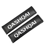 JAYCBOP 2 Stück Auto Gurtpolster Kohlefaser Leder, für Nissan Qashqai,Komfortable Sicherheitsgurt...