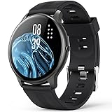 AGPTEK Smartwatch, 1,3 Zoll runde Armbanduhr mit personalisiertem Bildschirm, Musiksteuerung,...