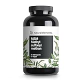 MSM Kapseln - 365 vegane Kapseln - Laborgeprüfte 1600mg Methylsulfonylmethan (MSM) Pulver pro...