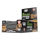 Mammut Nutrition - Vegan Protein Bar mit 26 % Eiweiß Riegel - Geschmack Chunky Peanut Caramel - 12...
