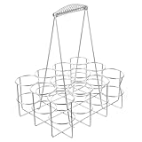 OUNONA Flaschenkorb Bierträger 12 Flaschen Metall mit Glatter Oberfläche und Praktischem Griff...