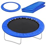 Gowkeey Trampolin Randabdeckung Ø 183 244 305 366 427 cm UV-beständig Federabdeckung Outdoor...