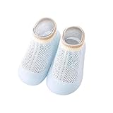 Sobzia Sockenschuhe Baby,Sockenschuhe Baby Outdoor Zehen und Fersenschutz Krabbelschuhe Weicher...