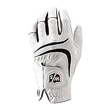 Wilson Staff Herren Golfhandschuh, Grip Plus, Material-Kombi, Größe: M/L, Linkshand, MLH, weiß,...