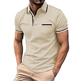 Hehiy Poloshirt Herren Kurzarm Polohemd Atmungsaktiv Polo Arbeitsshirt Sommer Shirt Golf Top...