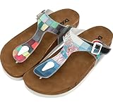 DOGO Flip Flops für Damen - Veganes Leder und handgefertigte Zehensandalen für Damen, Yabara mit...