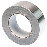 GOCABLETIES Aluminium Klebeband, 48 mm x 50 m, selbstklebendes Alu Klebeband, silber, Wasser- und...