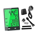 Alipis Kabelloser Fahrrad Computer Fahrrad kilometerzähler Leichtes Design für Mountainbike...