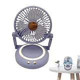 Tischventilator, Handventilator für Schreibtisch, faltbarer wiederaufladbarer Luftkühler mit...