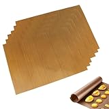 VVQWCY Dauerbackfolie, 6er Set Backpapier Wiederverwendbar, Wiederverwendbares Backpapier...