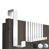 4smile Türhaken zum Einhängen, Fb. Weiß - 10er-Set Kleiderhaken Tür, einzeln verwendbar -...