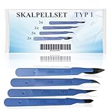 Horn Medical Einweg Skalpell Set, Typ I (10er Set) - Skalpelle in den Größen/Figuren, Fig 10 (3x),...