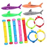 Beaupretty Teiliges Tauchspielzeug für Bunte Sinkende Pool Spielzeuge mit Tauchringen Tauchstäben...