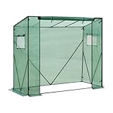 AMEEDA Begehbares Gewächshaus Polythene Greenhouse PE Semi-Transparent Flower Plants Gardening...