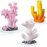 CATOR 3 Stück Aquarium Deko Schwimmende Koralle, Harz Dekoration und Landschaftszubehör für...