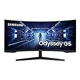 Samsung Odyssey G5 Ultra Wide Gaming Monitor C34G55TWWR, 34 Zoll, VA-Panel, UWQHD-Auflösung, AMD...