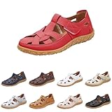 pantoletten weite h damen Flache Sandalen für Damen Vorne Geschlossen Orthopädische Sommerschuhe...