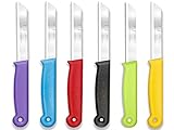 6-Teiliges Gemüsemesser Set aus Solingen Küchenmesser mit gezahnter scharfer Schnittfläche...