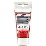 SONAX SchleifPaste (75 ml) silikonfrei mit hohem Schleifmittelanteil zum Abschleifen von...