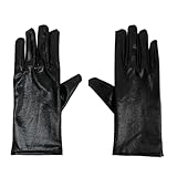 Illkjasfc 2 Stück Damen Halbfinger Lederhandschuhe Modische Fäustlinge Bequem Für Mechaniker Und...