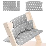 RANJIMA Sitzkissen für Stokke Tripp Trapp Hochstuhl, 2-teilig Passend für Stokke Tripp Trapp...