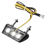 Toaluea Motorrad LED Kennzeichenbeleuchtung, 12V Universal Nummernschildbeleuchtung, Wasserdicht...