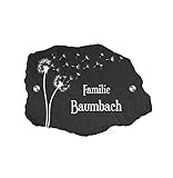 Schieferei – personalisiertes Schiefer Türschild – Schiefer Familienschild mit Wunschtext wie...