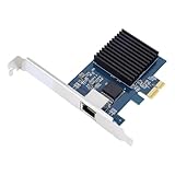 ASHATA 10G PCIe Netzwerkkarte, RTL8127 Chipsatz, PCIe zu 10 Gigabit Ethernet Adapter, mit PCI...