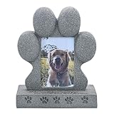 Gedenkstein für Hunde, Grabstein aus Kunstharz in Form einer Gartenpfote für Hunde, Grabsteine...