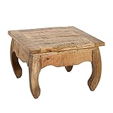 Riess Ambiente Massiver Couchtisch Opium Antique 60cm Natur Mangoholz Wohnzimmertisch Tisch...