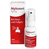 Mykosert Fußpilz Spray: Antimykotikum bei Hautpilz & Fußpilz, fungizid, mit Sertaconazol, 30 ml