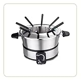 LITTLE BALANCE 8500 INOX Premium Elektrisches Fonduegerät mit Fondue, Induktion, für 8 Personen,...