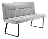 byLIVING Sitz-Bank TALEA, Stoff, Nosagfederung, Untergestell Metall schwarz pulverbeschichtet, hoher...