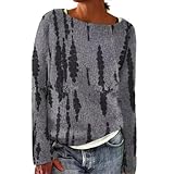 Generisch Norweger Pullover Damen Stricken, Strickpullover Damen Winter, Warm Damenpullover Rundhals...