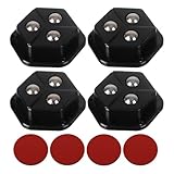 Rollen mit Kleberollen, Rollen für Möbel | Set mit 4 Rollen mit drehbaren Rädern – Gleitroller...