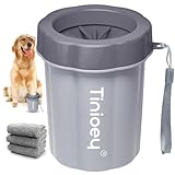 Tinioey Pfotenreiniger für Hunde | Inkl.3 Hundehandtücher | Hundepfoten Reiniger Pfotenreiniger |...