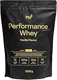 nu3 Performance Whey Protein Vanille 1kg M – Eiweißpulver für Muskelaufbau, cremig, ohne...