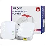 STRONG AV600Mbit/s Powerline Adapter Set, HomePlug AV2 Powerline Internet-Erweiterung, Plug & Play,...
