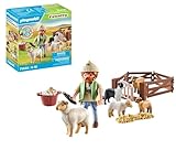 PLAYMOBIL Country 71444 Junger Schäfer mit Schafen, Hüten und Pflegen der Schafe mithilfe des...